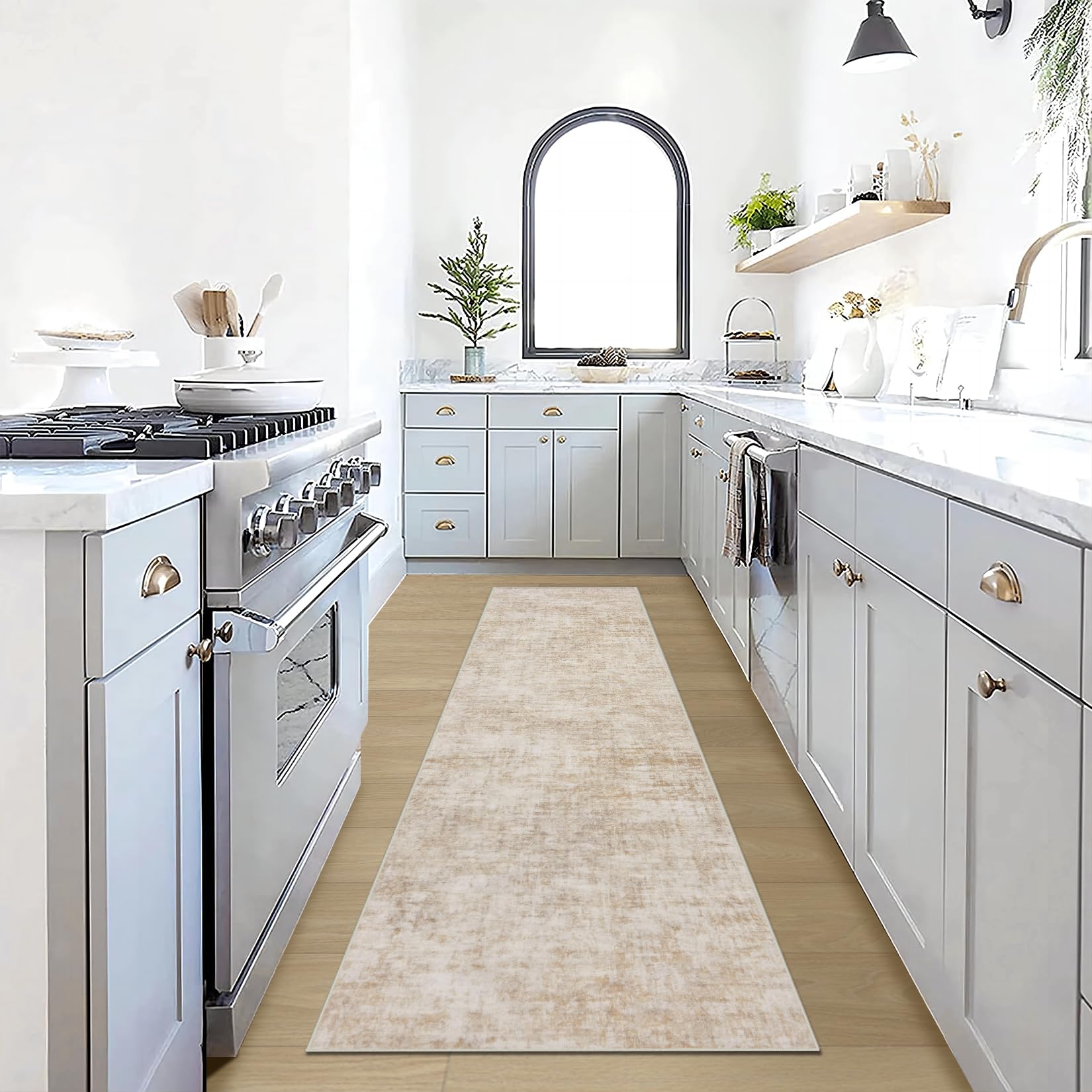 8x10 Area Rugs Washable Rug: Large Modern Abstract Living Room Rug Soft Anti-Skid Thin Carpet Indoor Floor Non-Shedding Carpets for Bedroom Dining Farmhouse Nursery Home Office Black Grey Gold