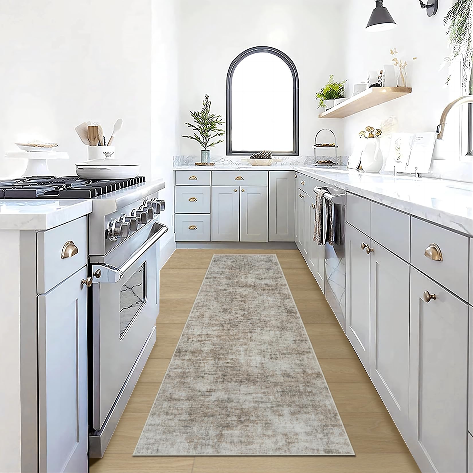 8x10 Area Rugs Washable Rug: Large Modern Abstract Living Room Rug Soft Anti-Skid Thin Carpet Indoor Floor Non-Shedding Carpets for Bedroom Dining Farmhouse Nursery Home Office Black Grey Gold